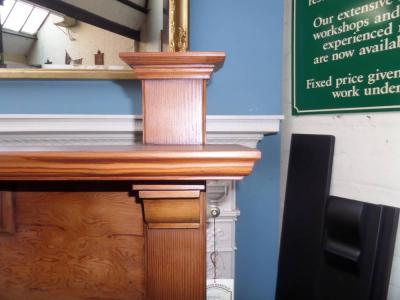 Antique Arts & Craft Pitch Pine Surround