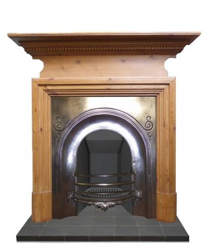 Antique Edwardian Pine Surround 