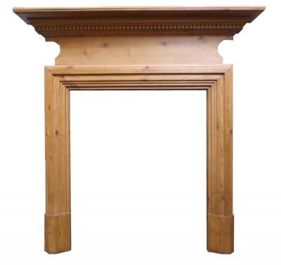 Antique Edwardian Pine Surround 