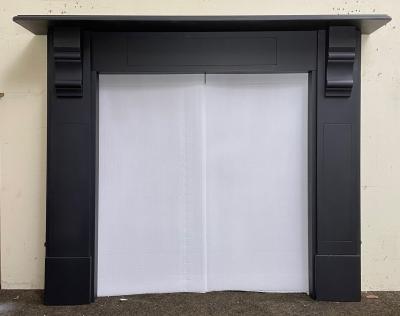 Antique Edwardian slate fire surround