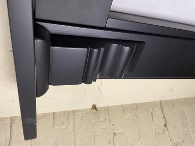 Antique Edwardian slate fire surround - corner