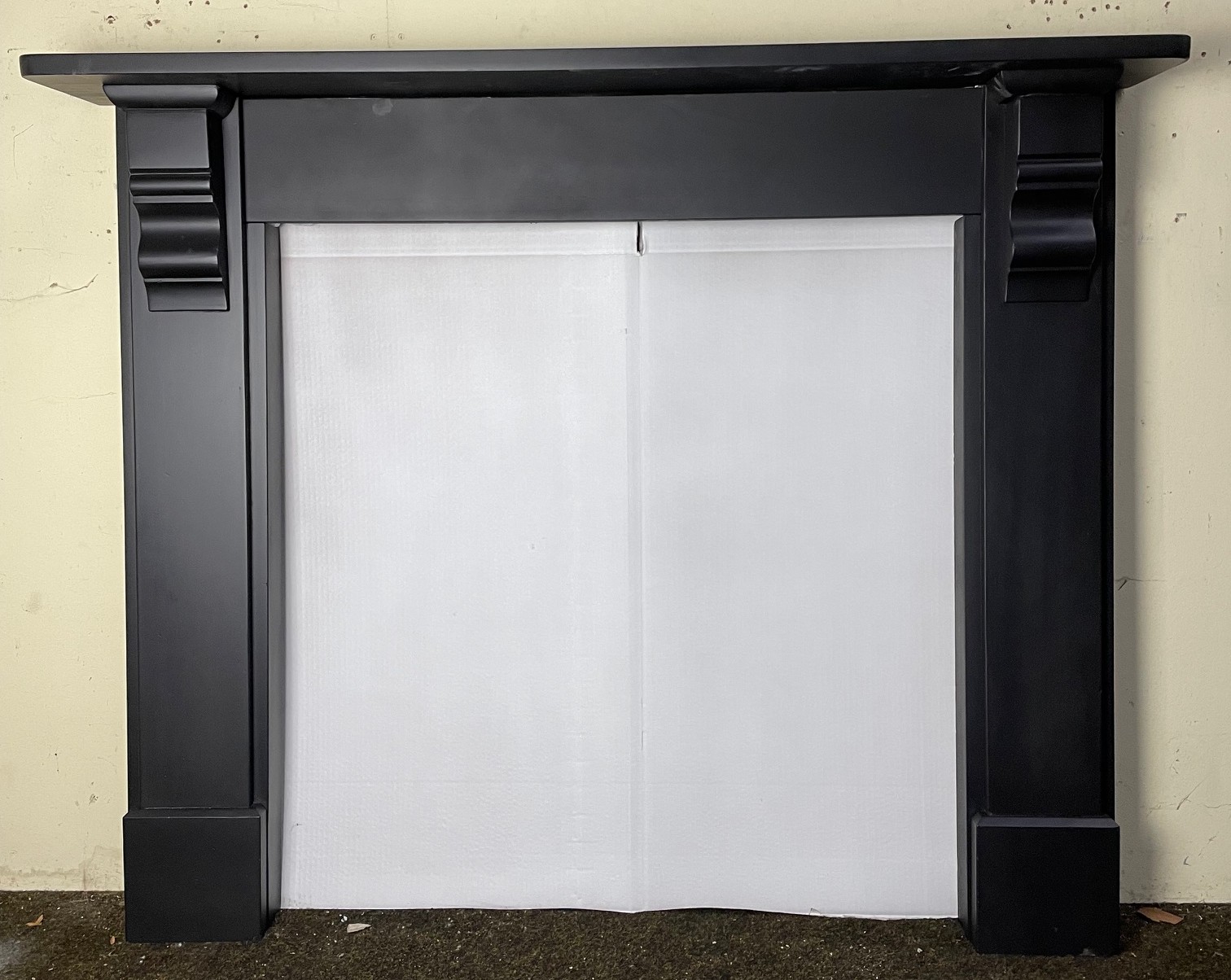 Antique Edwardian slate fire surround