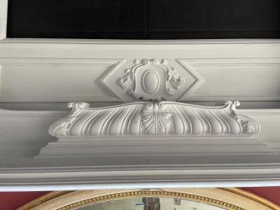 Antique Early Victorian Large Impressive Fireplace - detail