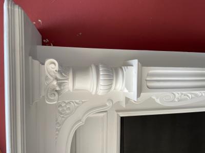 Antique Early Victorian Large Impressive Fireplace - pillar