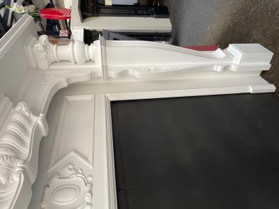 Antique Early Victorian Large Impressive Fireplace - top