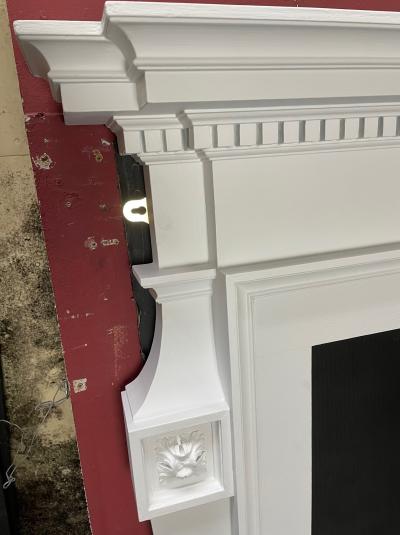 Antique Georgian Style Fire Surround - corner