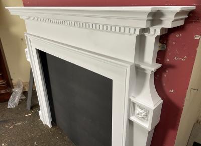 Antique Georgian Style Fire Surround - side view