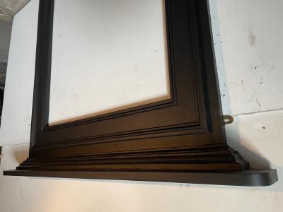Antique rustic wood Georgian fire surround  - side