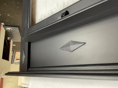 Antique 1920s / 1930s Art Deco Fire Surround - close