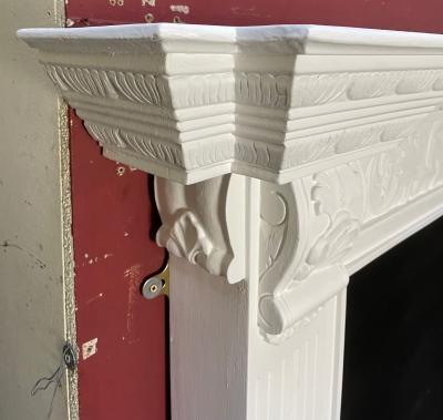 Vintage Georgian style fire surround - corner