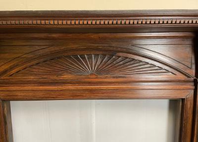  Antique late Victorian / Edwardian rosewood fire surround - feature