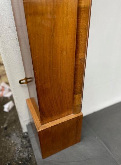 Antique 1930s Art Deco Walnut Veneered Fire Surround - leg