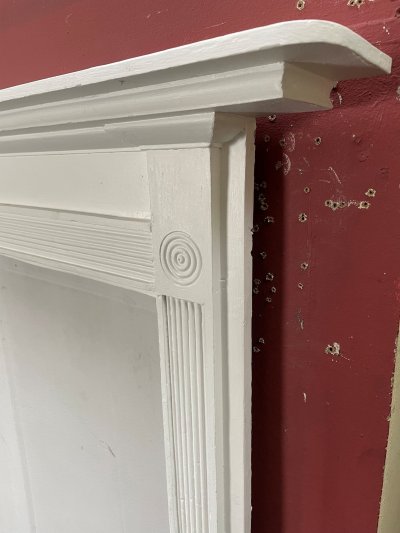 Antique Georgian Wood Fire Surround - corner