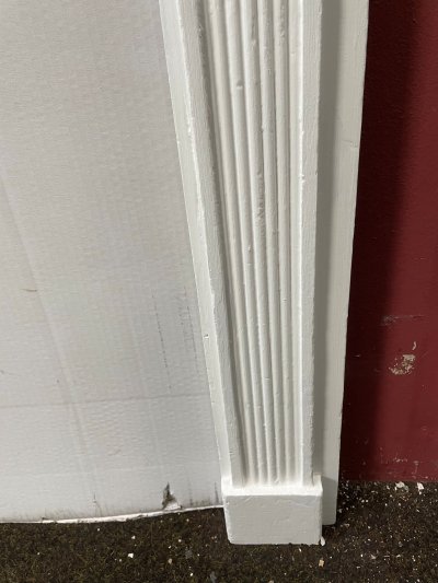 Antique Georgian Wood Fire Surround - leg