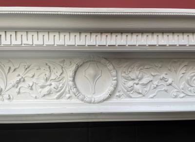 Antiaue Late Georgian / Early Victorian Carved Wood Fire Surround - detail