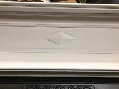 Antique 1920s / 1930s Wood Fire Surround - detail