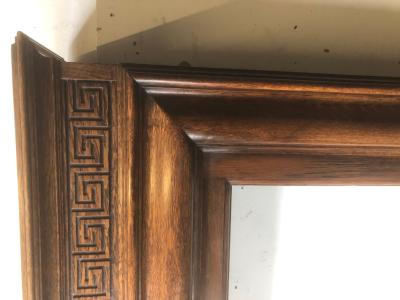 Antique 1920s 1930s Oak Fire Surround - corner