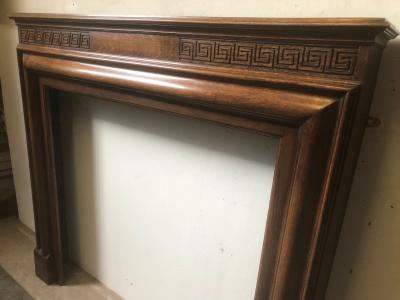 Antique 1920s 1930s Oak Fire Surround - side