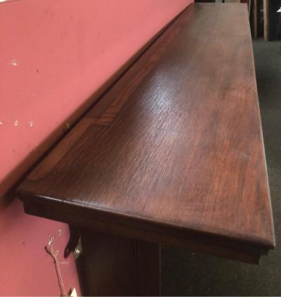 Antique 1920s oak fire surround - top