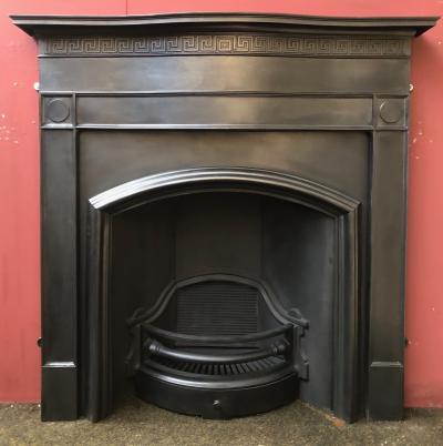 Antique Art Deco cast iron surround