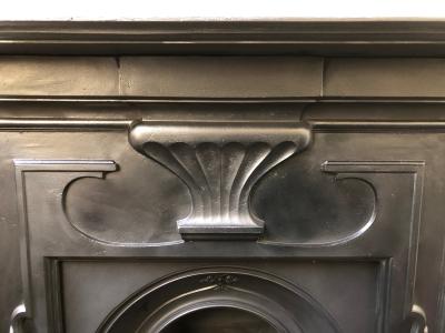 Antique Art Nouveau fire surround - top