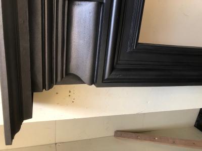 Antique Edwardian fireplace surround - corner