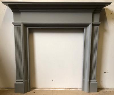 Antique Edwardian/ late Victorian wood fire surround 2