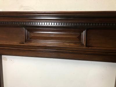 Antique Edwardian mahogany fire surround - detail