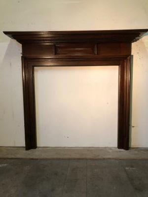 Antique Edwardian mahogany fire surround