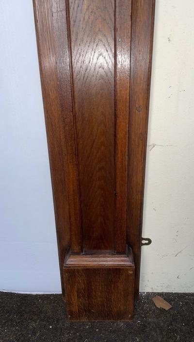 Antique Edwardian Oak Fire Surround - leg