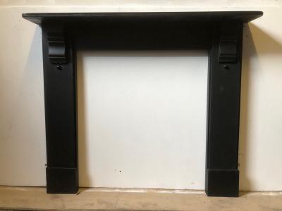 Antique Edwardian rustic slate fire surround