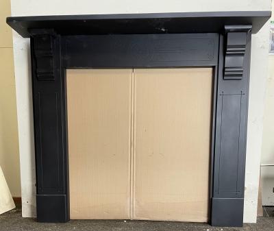 Antique Edwardian slate fire surround SMALL SIZE