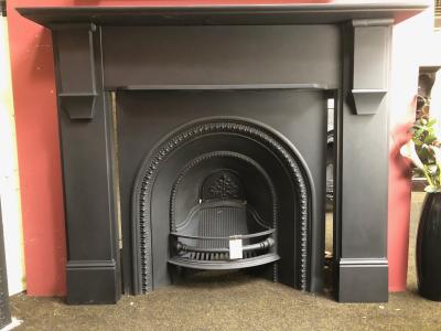 Antique Edwardian slate fire surround