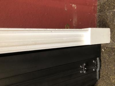 Antique Georgian fire surround - leg