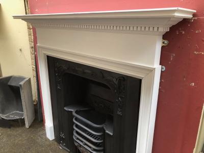 Antique Georgian fire surround - side