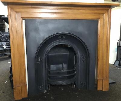 Antique Georgian pine fire surround