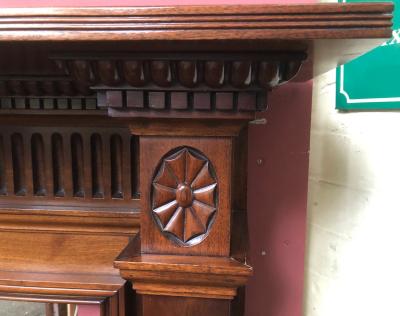 Antique Victorian Mahogany surround - corner