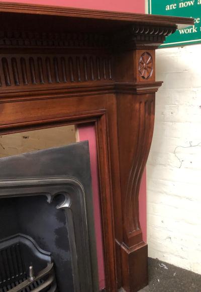 Antique Victorian Mahogany surround - leg