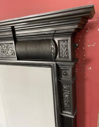 Antique Victorian cast iron COALBROOKDALE fire surround - corner
