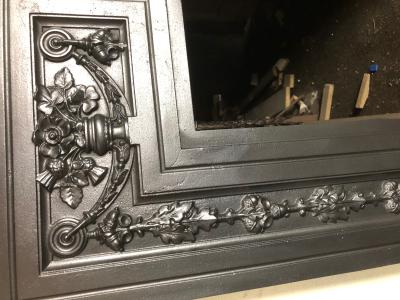 Antique Victorian stove surround - corner