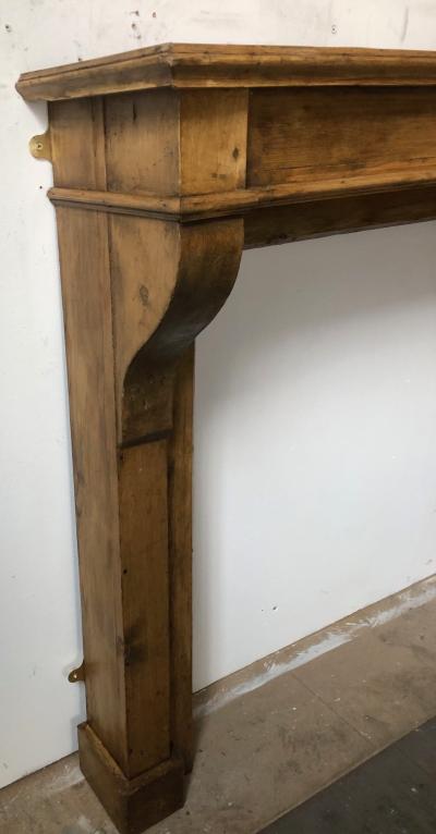 Antique rustic French farmhouse fireplace - leg