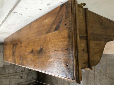 Antique rustic French farmhouse fireplace - shelf