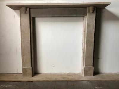 Antique rustic sandstone fire surround