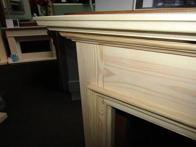 palace pine wood fireplace surround