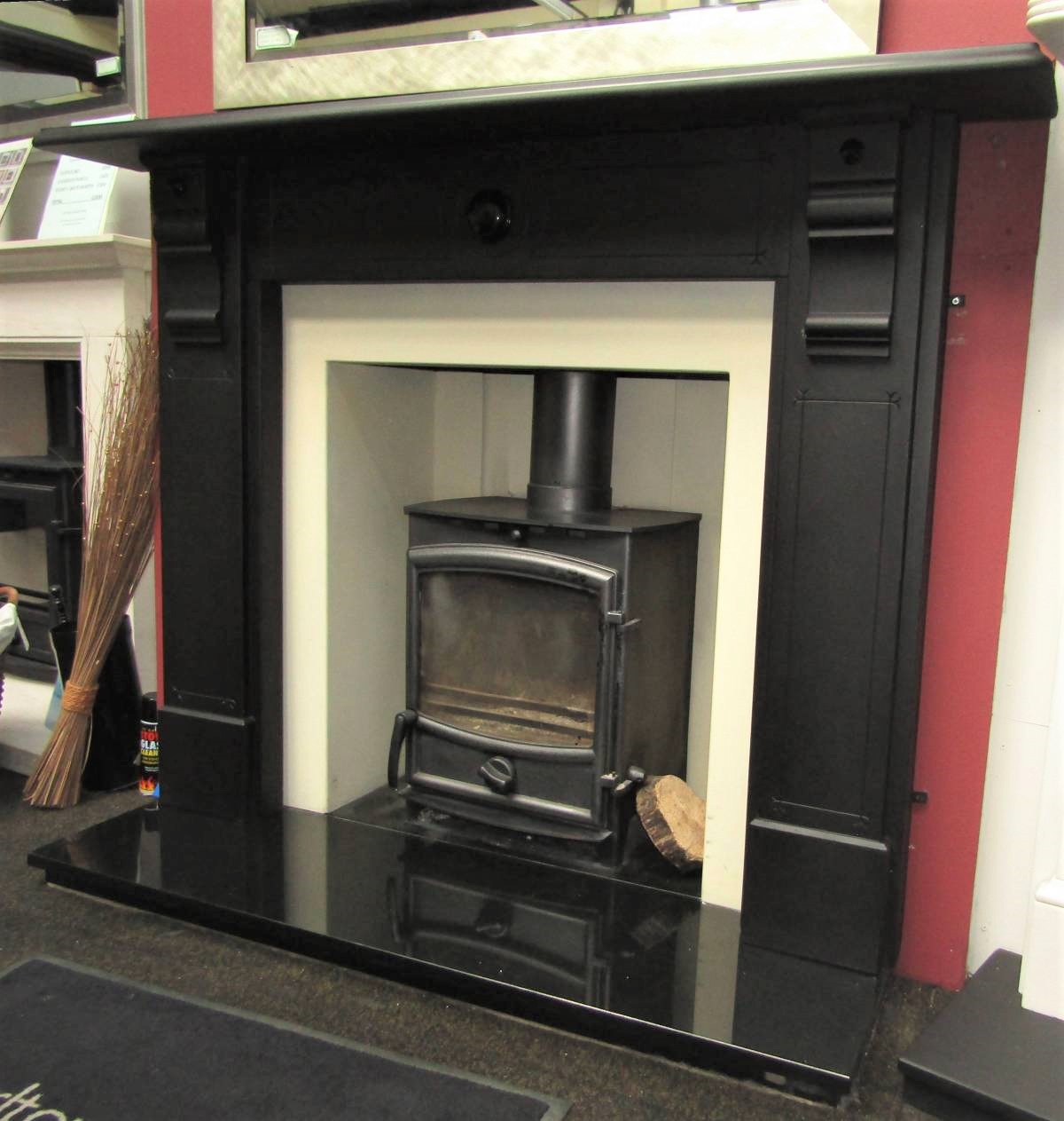 Buy Online: Antique Edwardian slate fireplace surround