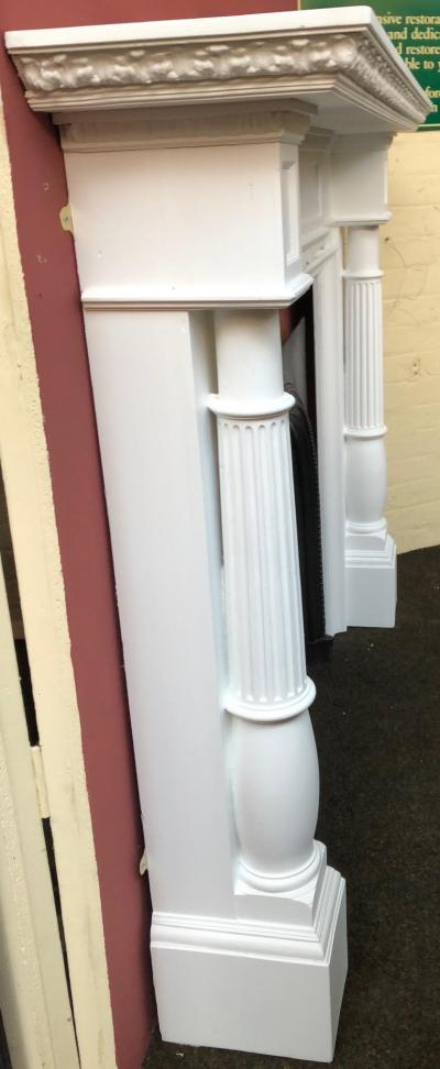 Large impressive painted Georgian/ Early Victorian fire surround - Side