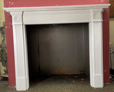 The Small Georgian Pine Wood Fireplace Surround