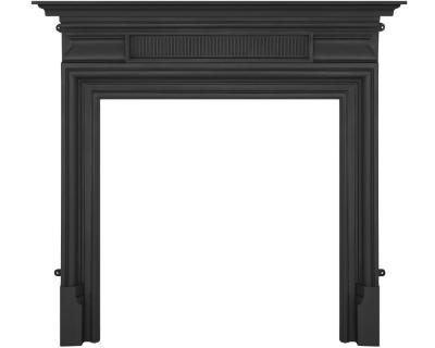 Otley- Cast iron Edwardian fire surround - black