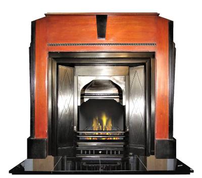 art deco fireplace