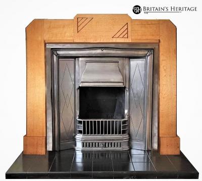 art deco fireplace